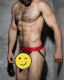 - "Fetish Cockring Double Jock - Red" 