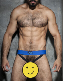 - "Fetish Cockring Double Jock - Royal Blue" 