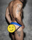 - "Fetish Cockring Double Jock - Royal Blue" 
