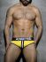- "Double Piping Bottomless Briefs - Yellow" 