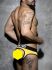 - "Double Piping Bottomless Briefs - Yellow" 