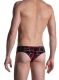 - "M2102 - Cheeky Briefs Black/Red" 