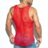 - "Mesh Broad Tank Top - Red" 