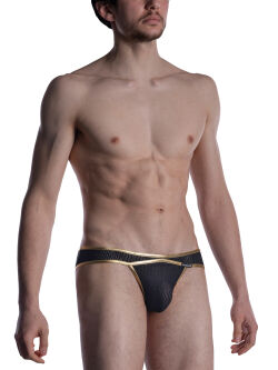 - "M2008 Micro Briefs - Black / Gold" 