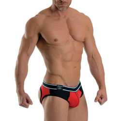 - "Urban Soho Jock Briefs - Red/Black" (SALE!) 