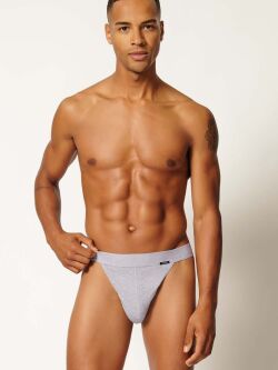 - "Cotton Rib Tanga Briefs 2 Pack Silver Melange" ( 2 .) 