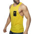 - "Pocket Contrast Tank Top - Black" 
