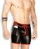 - "Zippered Rear Cycling Shorts - Black/Red" 