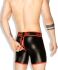 - "Zippered Rear Cycling Shorts - Black/Red" 