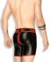 - "Zippered Rear Cycling Shorts - Black/Red" 