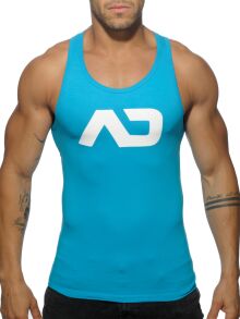 - "Basic AD Tank Top - Turquoise" 