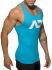 - "Basic AD Tank Top - Turquoise" 