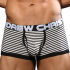 - "Almost Naked Fly Stripe Boxer - Black/White Stripes" 
