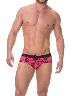 - "Swim #004 - Red/Black" 