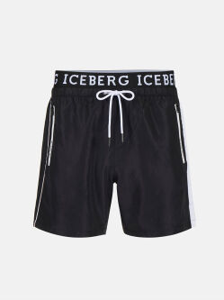- "New Branded Elastic Medium Boardshort - Black" (. !) 