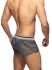 - "Leopard Stripes Swim Shorts - Charcoal" 