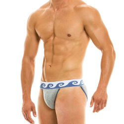 - "Iconic Tanga Briefs - Grey" 