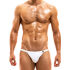 - "Bodybuilding Tanga Briefs - White" 