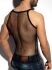 - "Beachy Net Strap Tank Top - Black" 