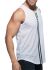 - "Double Stripe Tank Top - White" 