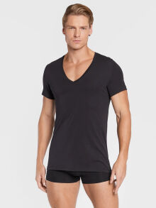  "Supreme Cotton - Cotton Supima Tee-Shirt V Neck Black" (. !) 