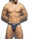 - "Recycled Rib Band Thong - Navy" 