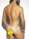 - "Recycled Rib Band Thong - White" 