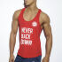 - "Fitness Plain Tank Top - Red" 