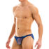 - "Camo C-Through Low Cut Brief - Aqua" 