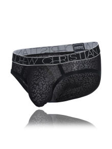 - "Sheer Leopard Briefs - Black" (SALE!) 