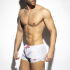 - "Plain Rocky Mini Shorts - White" 
