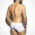- "Plain Rocky Mini Shorts - White" 