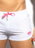 - "Plain Rocky Mini Shorts - White" 