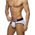 - "White Basic Cotton Briefs - Navy" 