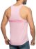 - "U-Neck Cotton Tank Top - Pink" 
