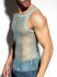 - "Beachy Net Strap Tank Top - Sky Blue" 