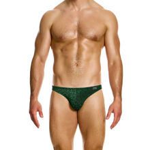 - "Glitter Low Cut Briefs - Green" 