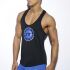 - "Fitness Badge Plain Tank Top - Black" 