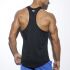 - "Fitness Badge Plain Tank Top - Black" 