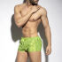 - "Neon Stripes Swim Shorts - Yellow" 
