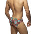 - "Roses Swim Briefs - Brown" 