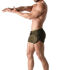 - "BeGuard - Nylon Club Shorts with Foil Piping Details - Dark Olive" 