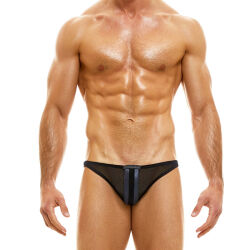 - "V. Fluid Low Cut Briefs - Black" 