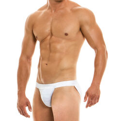 - "Golden Tanga Brief - White" 