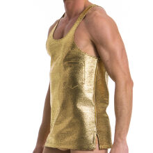 - "Dusk 2 Dawn Loose Tanktop - Gold" 