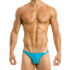 - "Ribbed Low Cut Brief - Turquoise" 