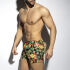- "Hawaiian Swim Shorts - Black" 