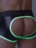 - "Youngero - Men's Fetish Trunks Mesh Open Rear - Neon Green" 