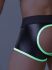 - "Youngero - Men's Fetish Trunks Mesh Open Rear - Neon Green" 