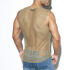 - "Mesh Broad Tank Top - Khaki" 